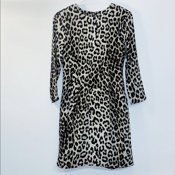 💥SALE Rag&Bone Leopard Print Short Cocktail Dress - Picture 6 of 8